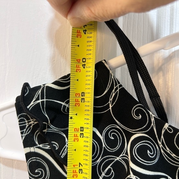 Chico's Side Cinch Sleeveless Dress Ruffle V Neck Faux Wrap Women's Size 1 M - Picture 7 of 7